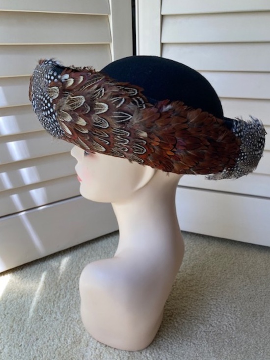 Wool Felt Hat with Feather Trim main image 10